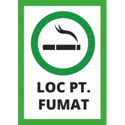 Sticker, Autocolant (Abtibild) Loc Pentru Fumat