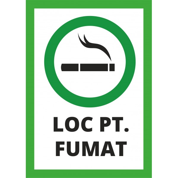 Sticker, Autocolant (Abtibild) Loc Pentru Fumat