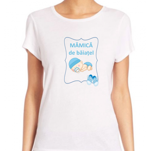 Tricou Personalizat Mamica de Baietel